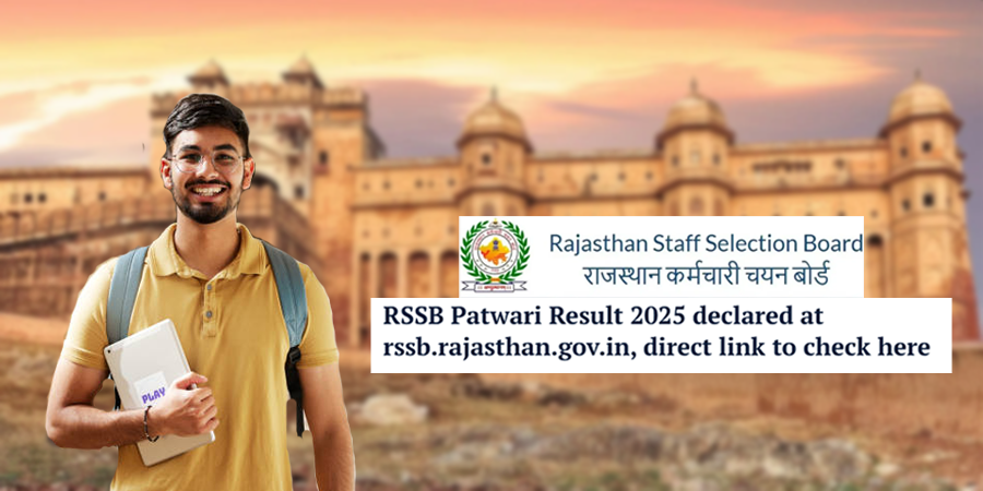 RSSB Rajasthan Patwari Result 2025 OUT at rssb.rajasthan.gov.in